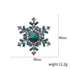 CINDY XIANG Crystal Blue Color Snowflake Brooches For Women Vintage Fashion Brooch Pin ► Photo 2/6
