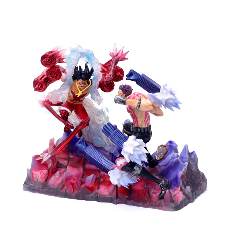 Экшн-фигурка One Piece GK Luffy Vs Charlotte Katakuri 26 см аниме ПВХ Боевая версия коллекционные