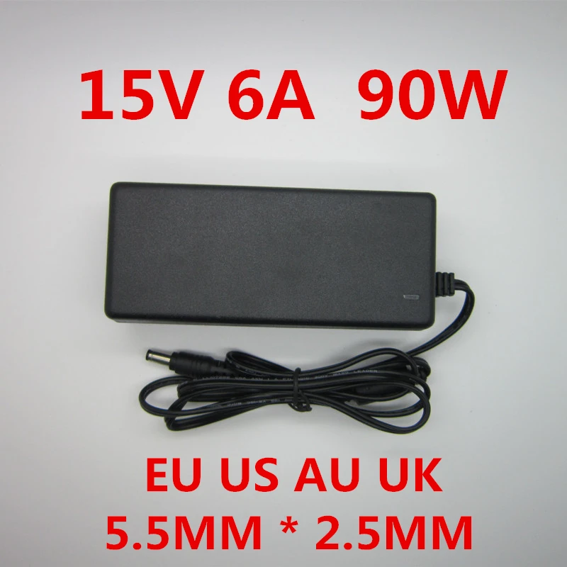 Ac 100-240V Dc 15 V 6A Adattatore Adattatore Alimentatore Adattatore 15 V Volt Caricabatterie Per Imax B6 80W B6 V2 Rc Caricabatterie