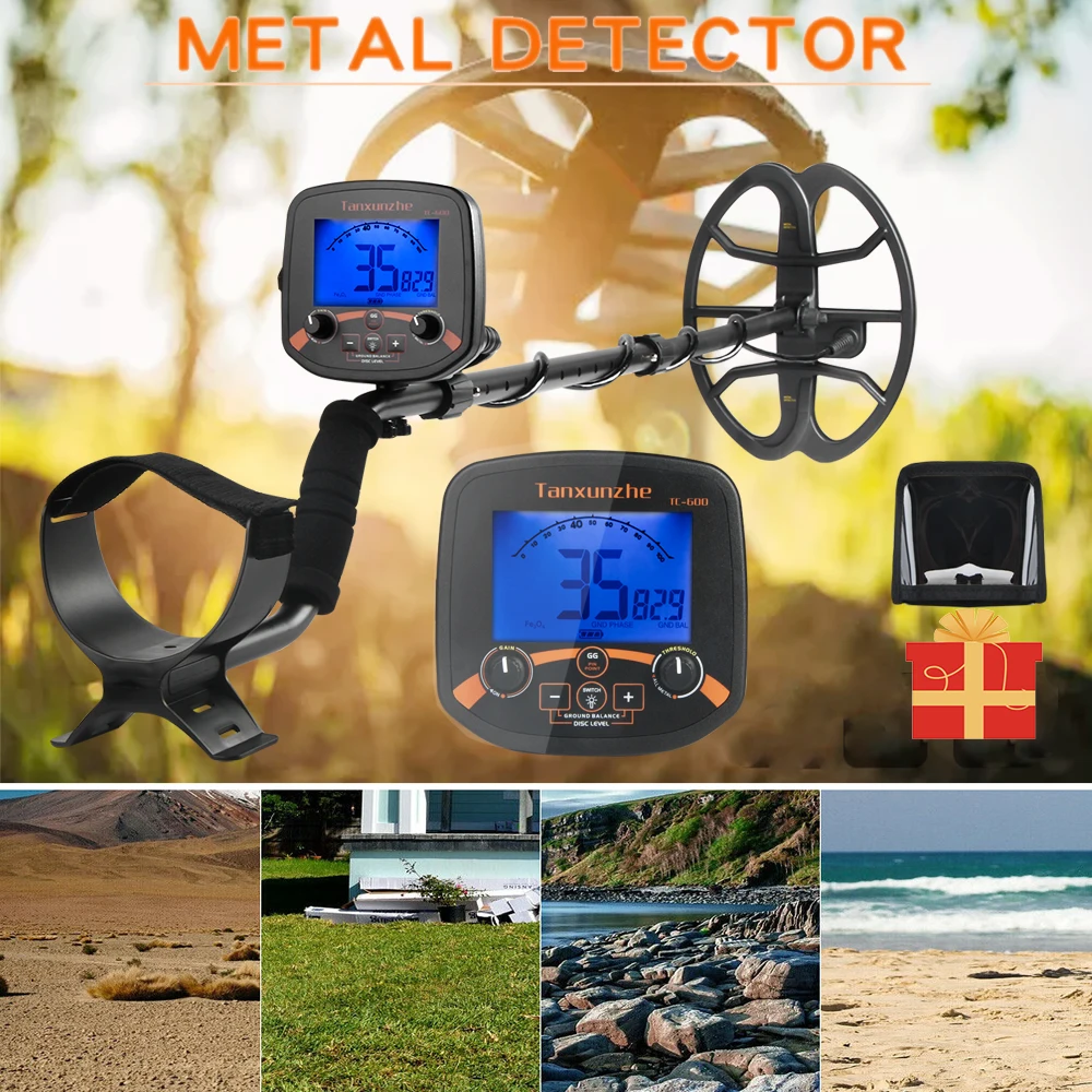 Depth Waterproof Metal Detector Underground 2m Gold Detector Digital display Pinpointing With backlight High frequency 19
