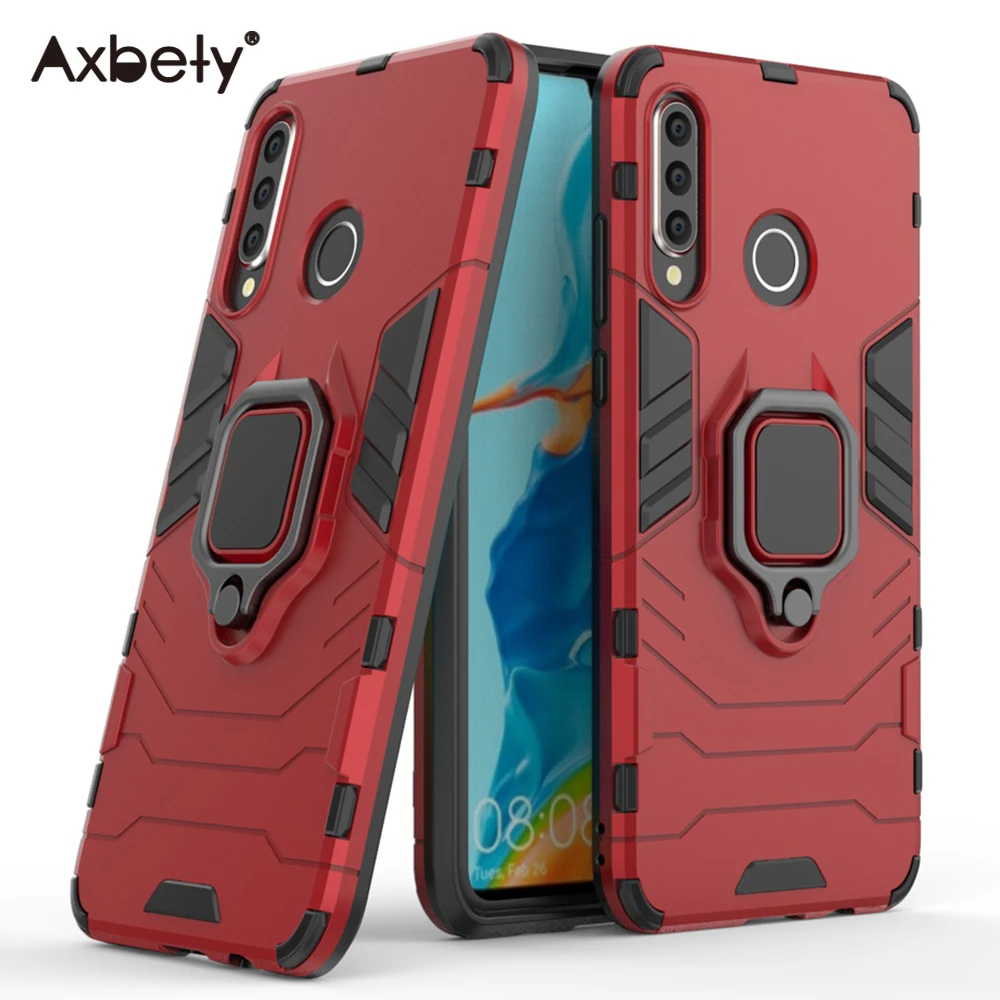 Защитный чехол для Huawei P30 Pro Lite гибридный с подставкой P20 Nova 3e ударопрочный
