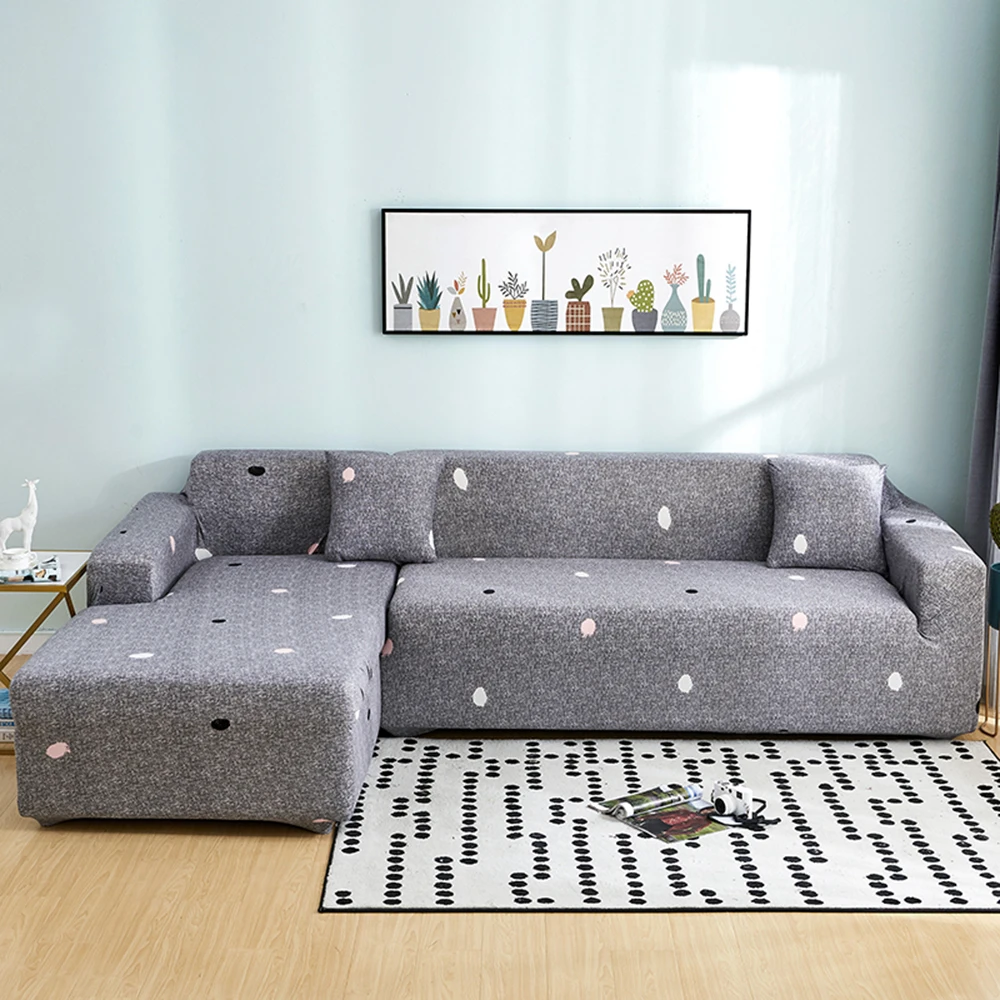 Single/Two/Three Seat Stretch Slipcovers Sectional Elastic Stretch Sofa Cover For Living Room