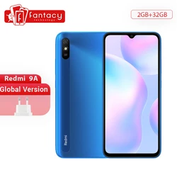 Глобальная версия Xiaomi Redmi 9A 9 A Мобильный телефон 2 ГБ 32 ГБ MTK Helio G25 Восьмиядерный 6,53 дюймов 5000 мАч 13MP AI задняя камера мобильный телефон