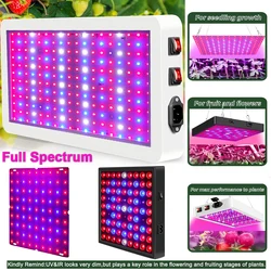Goodland LED Grow Light 25W-80W LED Indoor Plants Veg Grow Light Full Spectrum Red Blue Light Flower Light Fixtures Growth Lamp