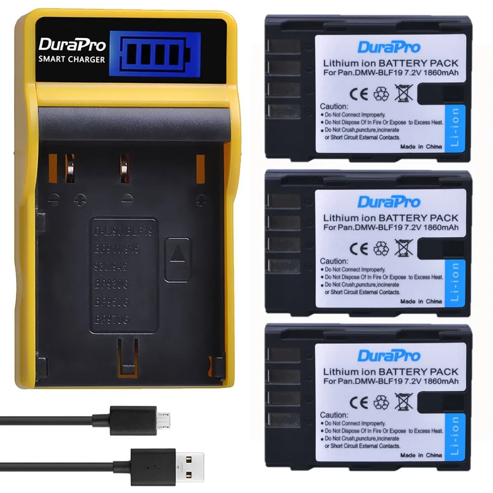 DMW-BLF19E DMW-BLF19 Battery with Yellow Charger for Panasonic Lumix DMC GH3 GH4 DC GH5 G9 DMW BLF19E BLF19 | Электроника