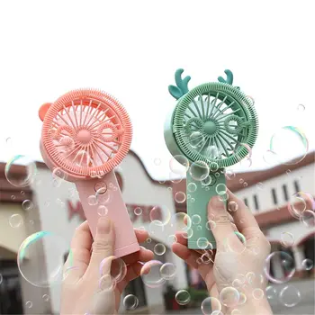 

Gift Toy Summer Usb Mini Charging Fan Bubble Machine Bubble Maker For Bubble Fan Kids