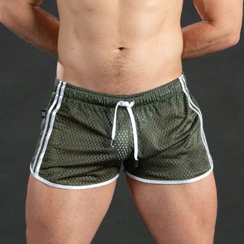Feitong-pantalones cortos de playa para hombre, Sexy, de secado rápido, transpirable, sólido, para playa, nuevo estilo