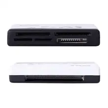 

1Pc All-in-one Card Reader USB 2.0 Card Reader Plug Portable Reader Memory Multi-function Reader Play and Card Card D7R2