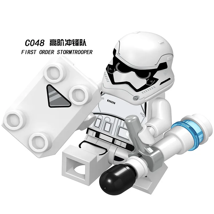 8 шт./компл. строительные блоки StarWars Troopers-штурмовика из мультфильма «Звездные войны: мини-трансформаторы приобретаемые форму комплект детская развивающая игрушка C041-048