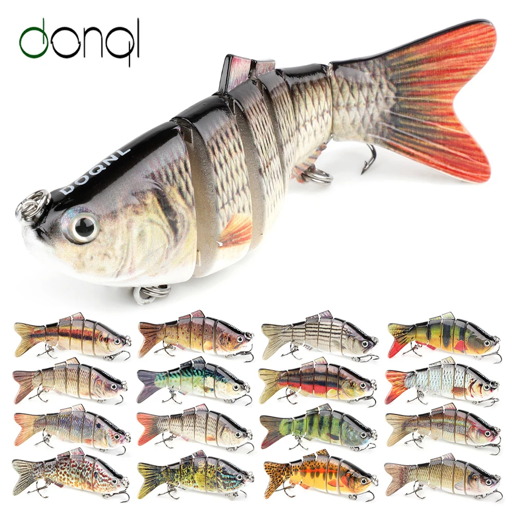 DONQL Crankbaits Fishing Lures Wobblers For Tackle Lure 9.7cm 14g Minnow Hard Bait Artificial Black Fish | Спорт и развлечения