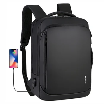 

Dropship 15.6 inch Laptop Backpack Men Business Notebook Mochila Waterproof Back Pack USB Charging Bag Bagpack Male Backpack