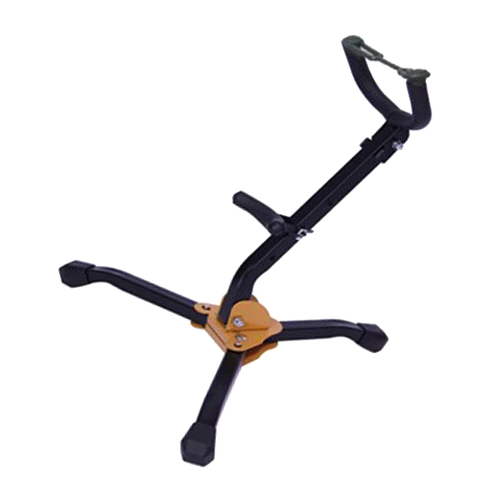 Sax Floor Stand Support Stainless Steel & Sponge For Tenor Saxophone Part