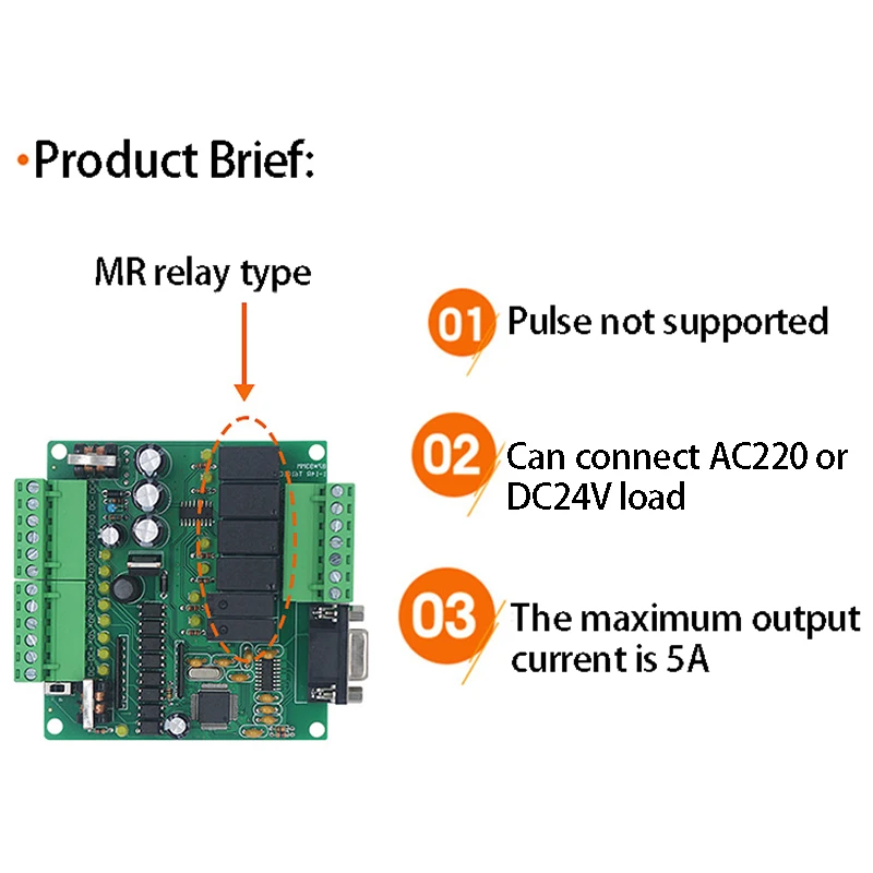 DC24V FX1N-14MR промышленная плата управления PLC программируемый логический контроллер Лер релейный выход Реле PLC автоматическое сохранение при отключении питания