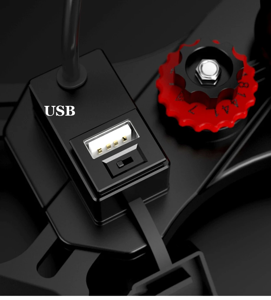 Vmonv мотоцикл телефон Быстрая зарядка держатель для iPhone X 8P Moto USB зарядное устройство Стенд Авто замок 360 Вращение мобильный телефон gps крепление