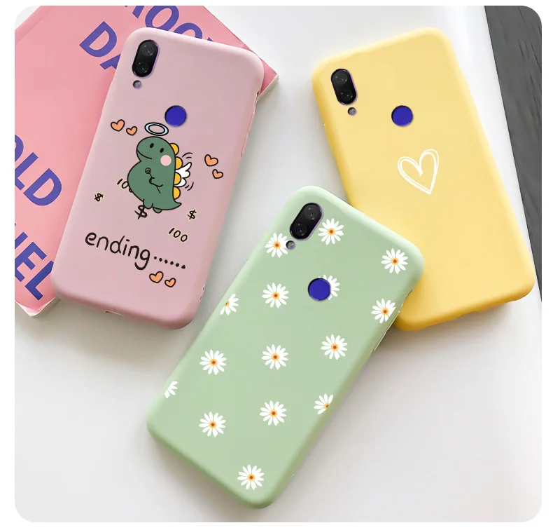 Cute Pattern Fundas Shell For Xiaomi MI Play Case Cartoon Silicone Painted Shockproof Matte Phone Cover flip phone cover