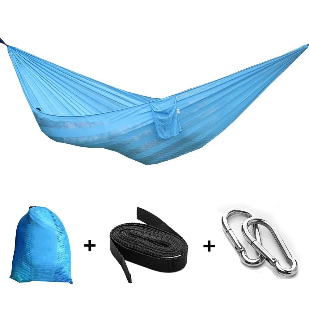 

Sale 1-2 Person Portable Outdoor Camping Hammock Adult Outdoor Backpacking Travel Survival Hunting Sleeping Hanging Bed D25