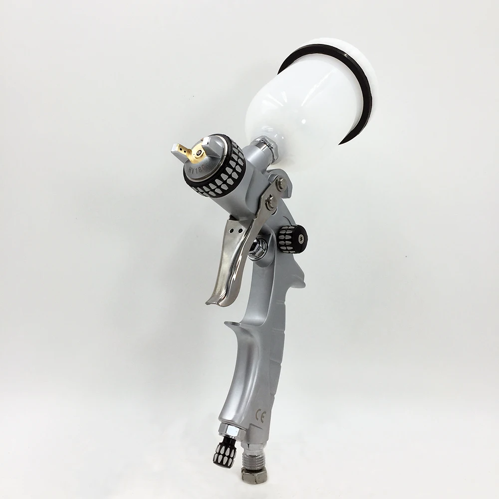 

Mini HVLP Spray Gun Nozzle 0.8/1.0mm Gravity Feed Airbrush Car Paint Gun