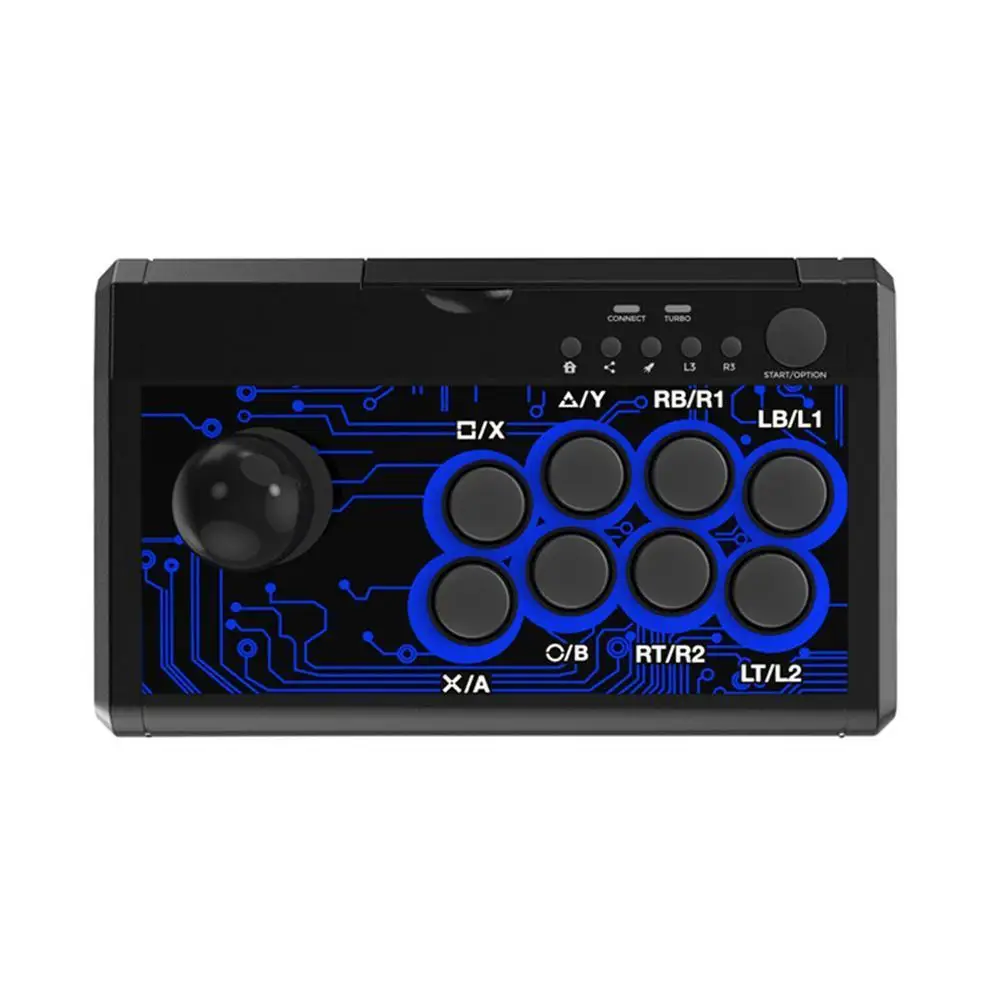 

7 in 1 Wired Game Joystick Rocker Retro Arcade Station Stick Analog 360/PC/Android For Switch/PS4/PS3 One Fighting T3W7