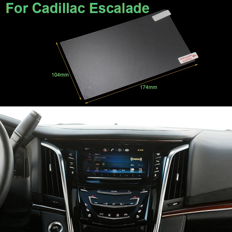 8-дюймовая защитная пленка Hottop для экрана GPS-навигации Cadillac Escalade автомобильная