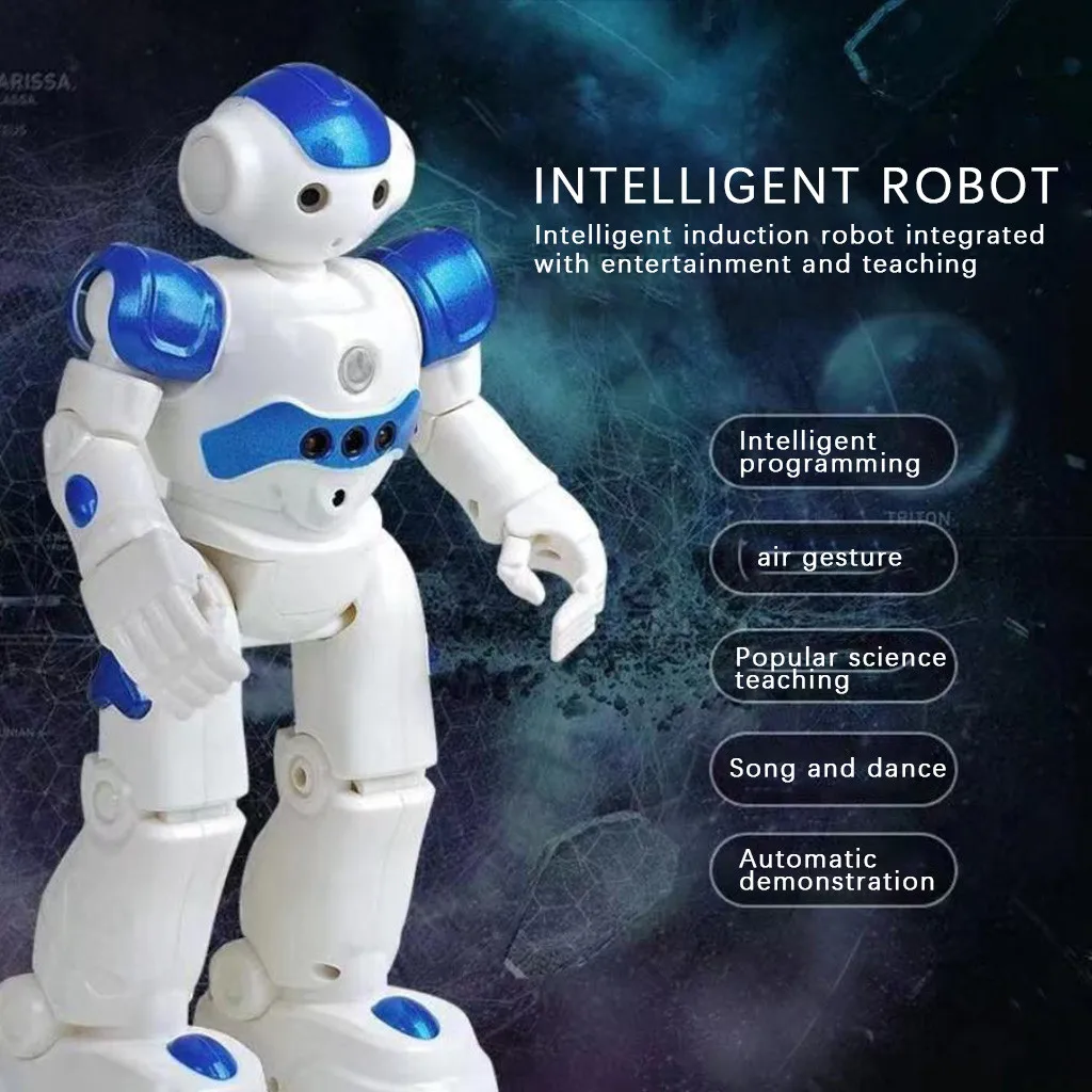 Robot inteligente con carga multifunción para niños, con Control remoto juguete infantil, Sensor de gestos, regalo de cumpleaños, 2021