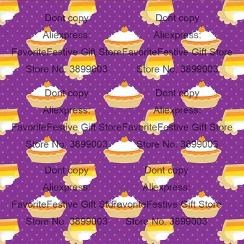 

Halloween Checks Pumpkin Ghost Bat Cat Printed Cotton Fabric cakes For DIY Sewing Bedding Clothing Quilting