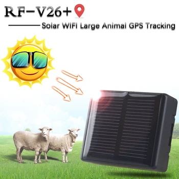 

RF-V26+ Solar GPS Tracker Cow GPS Pet Tracker GSM GPS Locator Waterproof IP66 With Geofence Free Web APP Tracking Device