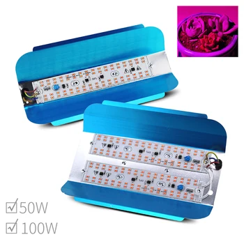 

Grow Light 50W/100W 220V/110V Full Spectrum Indoor Led Plant Grow Light Waterproof Flood Lights EU US Plug