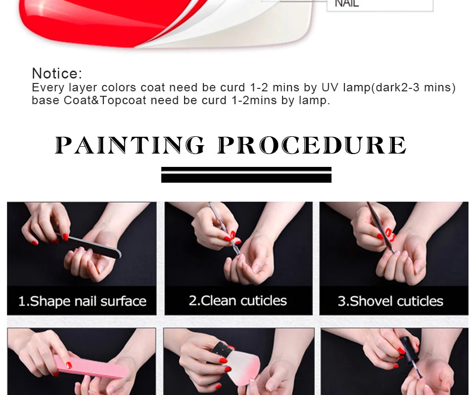 Bukio Nail Polish Pure Color Semi Permanent Base top Need UV LED lamp For Manicure Varnish Paint Hybrid ROSALIND nail gel