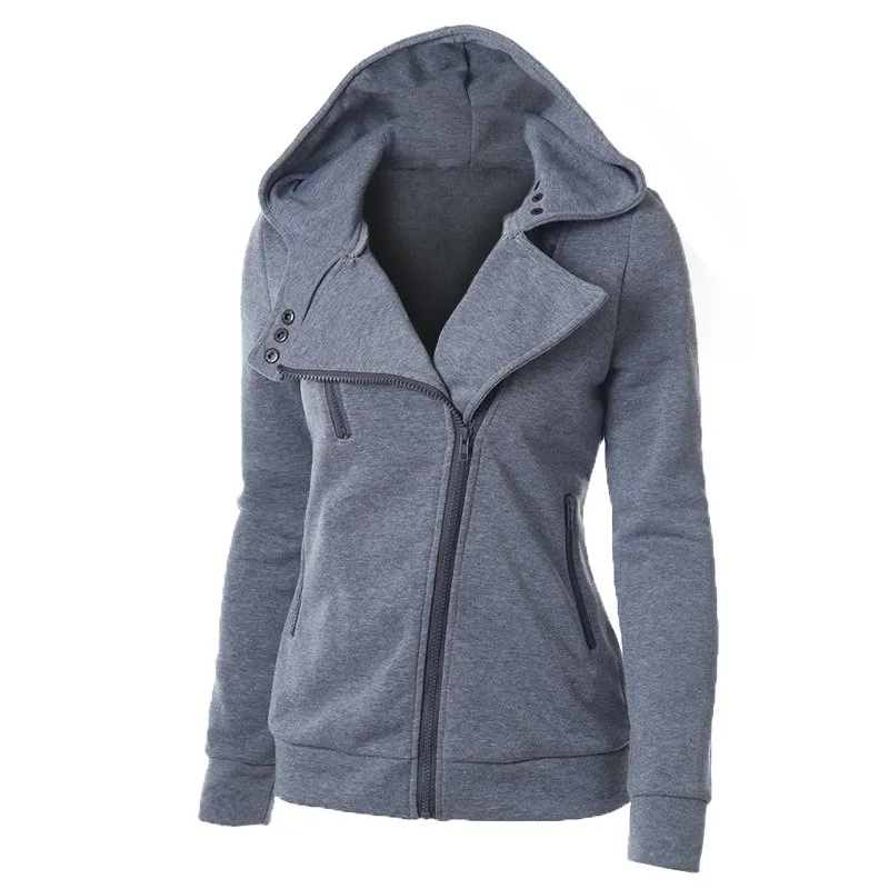 Куртки Перемычка Hoody пальто Верхняя одежда женские свитшоты Весна молния теплые модные толстовки женские толстовки с длинным рукавом