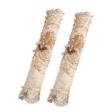 2 шт. духовка винтажная Защитная моющаяся холодильник модная СВЧ дверная ручка Крышка легко установить кухня кружева Волшебная наклейка