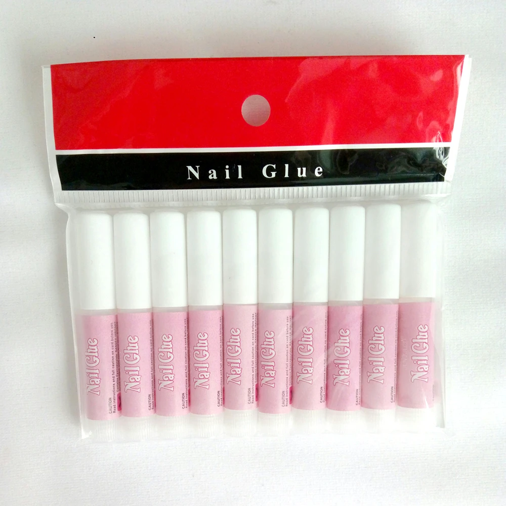 

10 Pcs 2g Pro False Nail Tips Glue For Rhinestones Pearls MINI Fake Nails Glue Strong Acrylic Nail Art Decor Glue