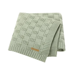 Baby Blankets Super Soft Newborn Infant Bebes Stroller Crib Quilts 100*80cm Solid Knitted Toddler Kids Boys Girls Sleeping Cover
