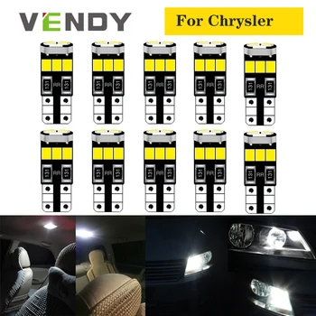 

10pcs Car W5W T10 LED Light 168 Bulb Auto Lamp 2835 SMD For Chrysler 300 300C PT Cruiser Sebring Aspen Crossfire Pacifica cirrus