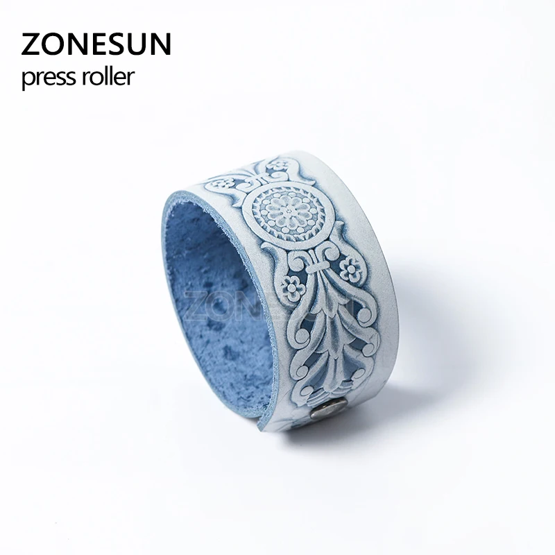 Leather Stamping Embossing Tool for Leather Bracelet Straps ZONESUN Embossing Stamping Machine
