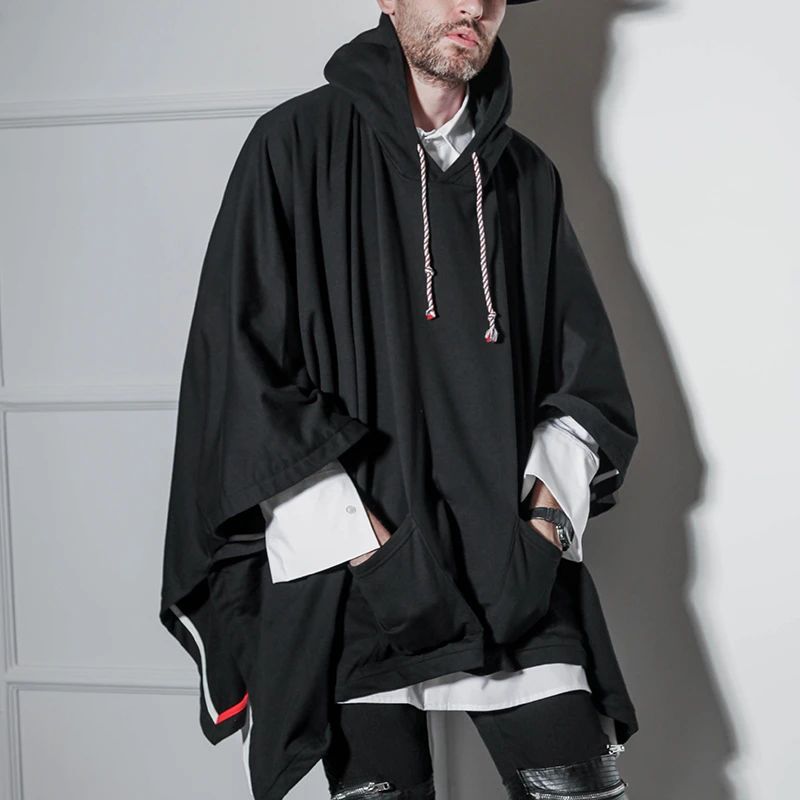 ヨーロッパとアメリカの英国スタイル男性のマントコートメンズ年度ショール秋外春と秋メンズケープコートメンズバット標準 Tシャツ Aliexpress