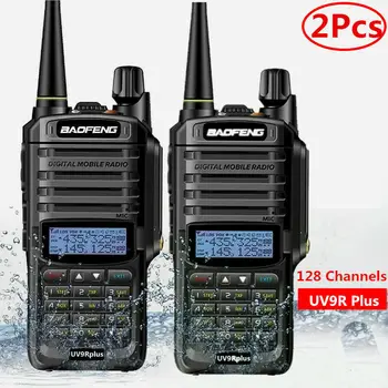 

2X Baofeng UV-9R Plus Waterproof Dual-band Walkie Talkie Radio Handheld Two Way