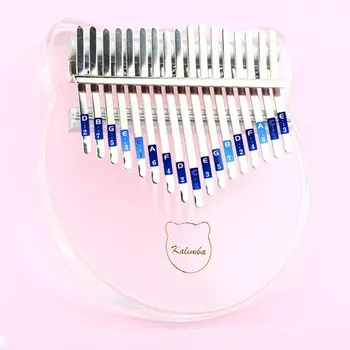 

Thumb Crystal Acrylic 17-Tone Carlimba Piano 17-Tone Finger Piano Portable Musical Instrument Thumb Piano