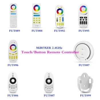 

2.4GHz RF Touch Remote Controller 4-Zone/8-Zone RGB CCT/RGBW Wall-mounted button wireless transmission LED Dimmer/Remote Holder