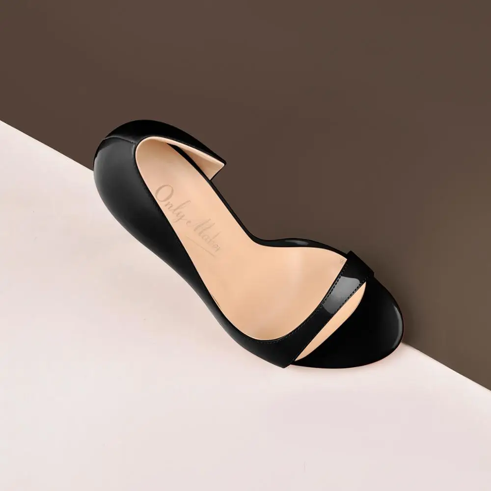 Onlymaker Sandalias de Punta abierta para mujer, zapatos femeninos de moda,  de talla grande US5 ~ US15|Sandalias de mujer| - AliExpress