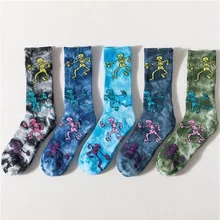 Tie Dye мужские и женские забавные Повседневные Гольфы трендовые спортивные гольфы для скейтбординга