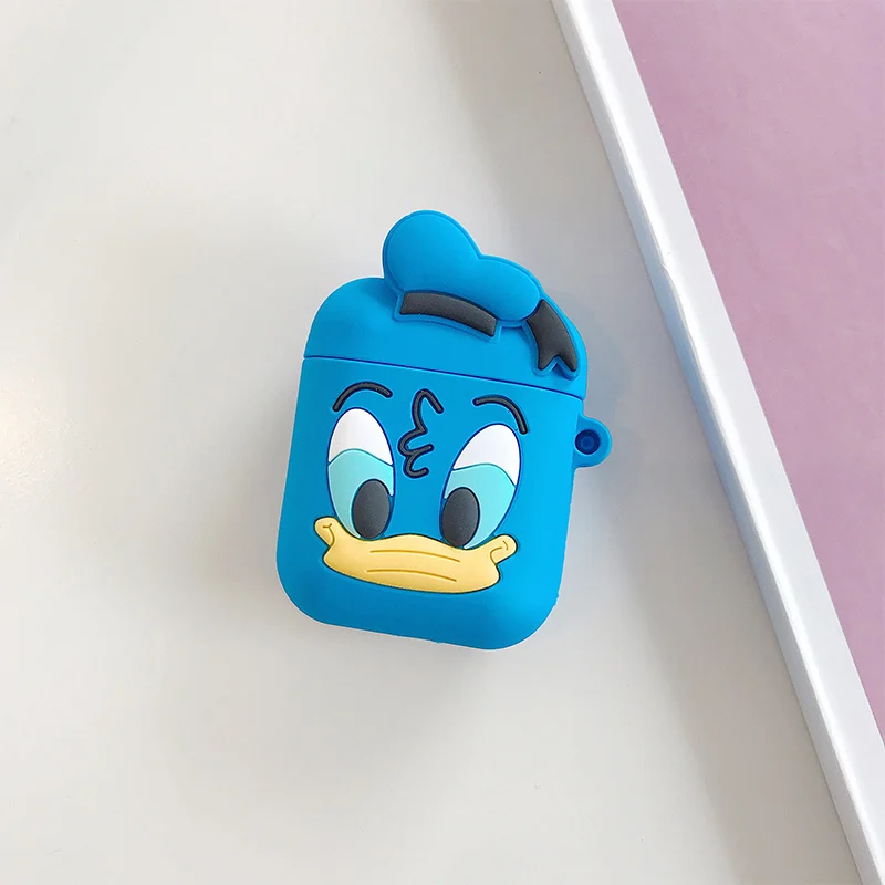 Силиконовый чехол для наушников для Apple Airpods 1 2, милый 3D мультяшный чехол для зарядки, чехол для наушников s для Airpods 2, полный защитный чехол - Цвет: style 18