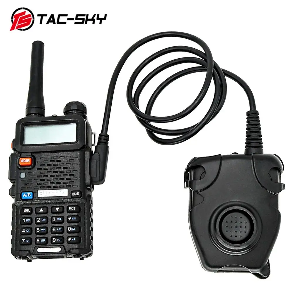 TAC SKY тактическая гарнитура u94 PELTOR PTT Кнопка рация переходник Airsoft радио военные