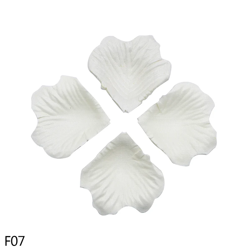 F07 500/1000pcs 5*4.5CM Romantic Artificial Flowers Colored Silk Rose Petal Fake Rose Flower For Wedding Marriage Room Decor Supplie - Цвет: F07
