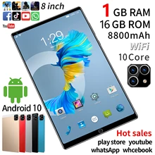 Tablette PC P40 de 8 pouces, 1 go de RAM, 16 go de ROM, double SIM, wi fi, Bluetooth, classe en ligne, gps, type c, android 9.1, nouvelle collection, livraison gratuite 