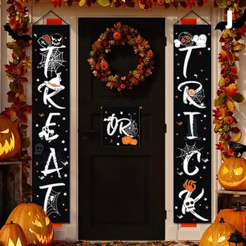 

Halloween Decoration Outdoor Indoor Trick OR Treat Hocus Pocus Large Banners Porch Signs Witch Decor for Home J99Store