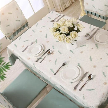 

Beauty Grass Waterproof Fabric Printing Tablecloth Thickening Dust Cover Multi Color Oilproof Rectangular Tea Table Cloth
