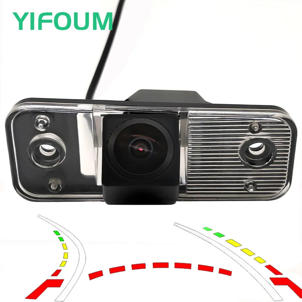 

AHD Fisheye 12LED Dynamic Trajectory Car Rear View Wireless Camera For Hyundai SantaFe Santa Fe IX45 Azera Grandeur TG