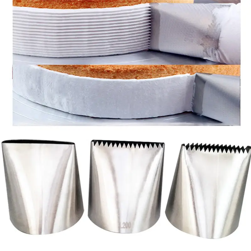 

DIY Cake Decorating Tips Extra Large Icing Piping Nozzles Cake Decorating Pastry Tip Sets Fondant Cake Tools Steel Nozzle Set