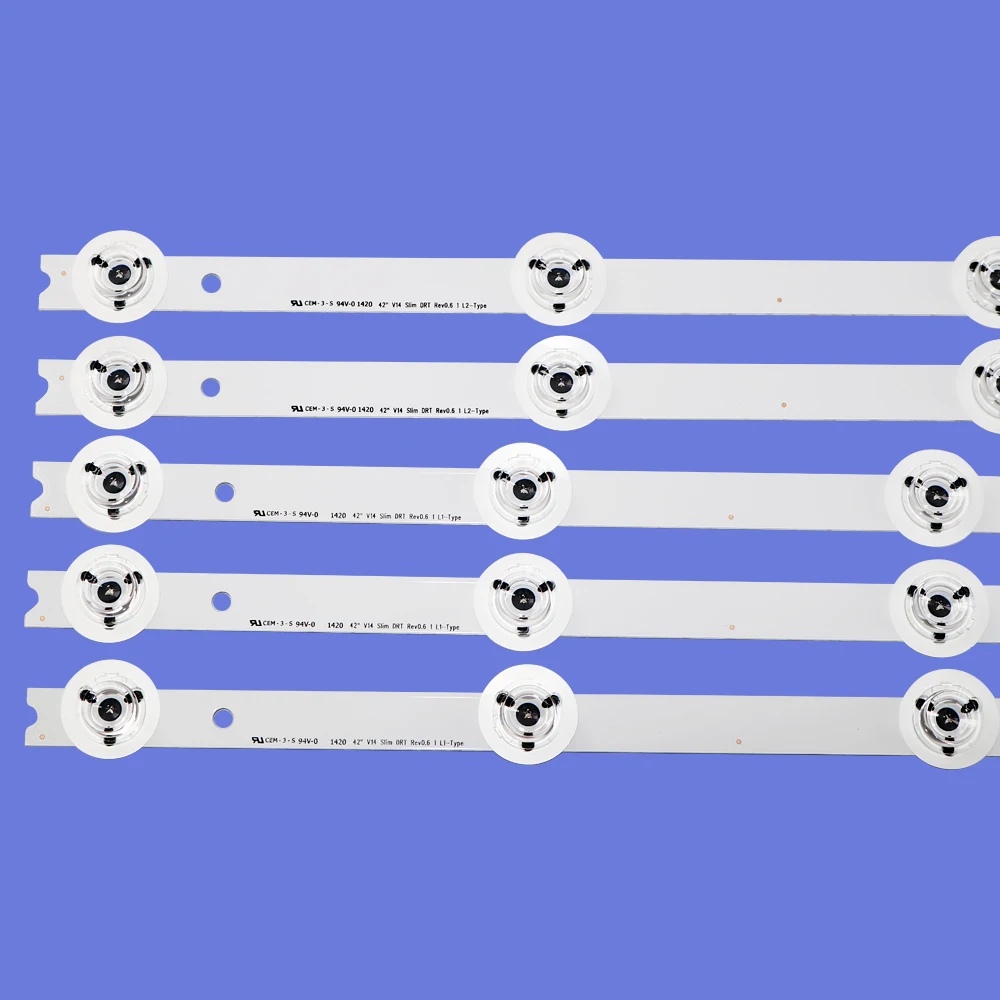Tira de Retroiluminação Led para lg 10 Pcs 42lb670v 42lb671v 42lb673v 42lb675v 42lb677v 42lb679v 42lb700v 42lb730v 42lb731v 42lb720v - Imagem 3