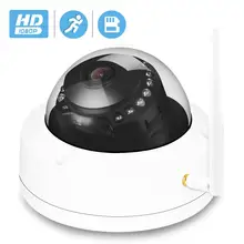 Besder Антивандальная купольная Беспроводная ip-камера 1080P Camhi IR ночного видения Видеокамера WiFi ONVIF Обнаружение движения sd-карта запись
